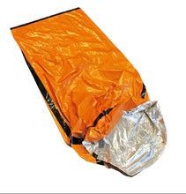 Load image into Gallery viewer, Emergency Bivvy Sack with rescue whistle