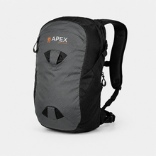 Load image into Gallery viewer, APEX pro series X24-X ultralight hiking backpack black alternate front angled view highlighting lightweight design and storage capacity