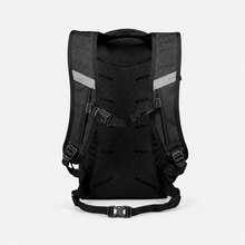 Load image into Gallery viewer, APEX pro series X24-X ultralight hiking backpack black rear view showing padded shoulder straps and ventilated back panel