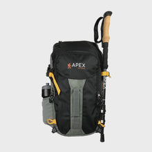Load and play video in Gallery viewer, 360 degree view, black APEX 34 Liter daypack backpack.