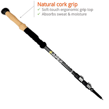 Load image into Gallery viewer, APEX aluminum trekking hiking walking poles, key features.