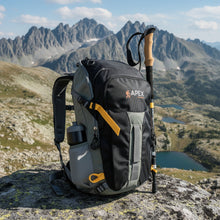 Load image into Gallery viewer, Stealth Onyx X34, 34 liter backpack featuring trekking pole attachment points
