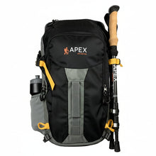 Load image into Gallery viewer, Stealth Onyx APEX X34, 34 liter ultralight hiking backpack with ventilated mesh back
